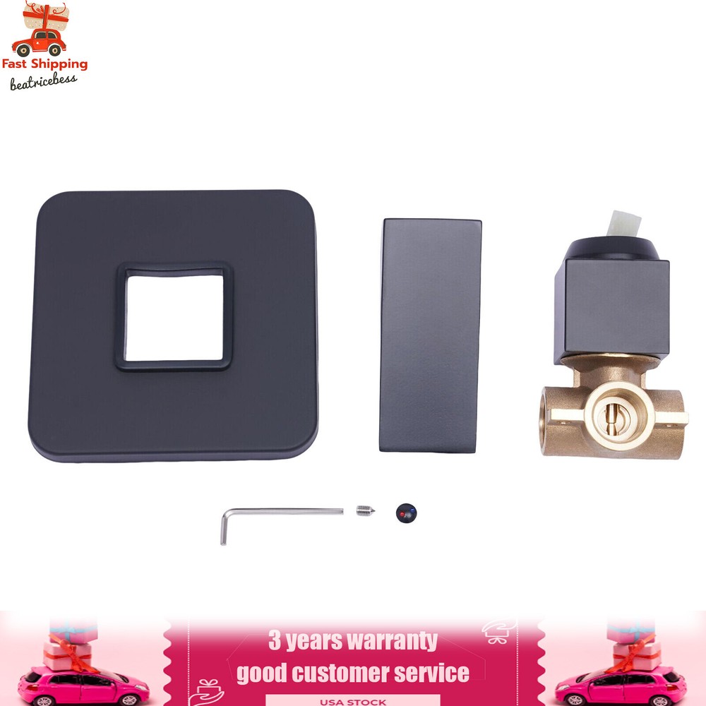 Single-function Shower Mixing Valve Wall Mount Black Shower Handle Valve Kit