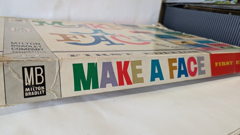 1962 Game Make A Face Milton Bradley