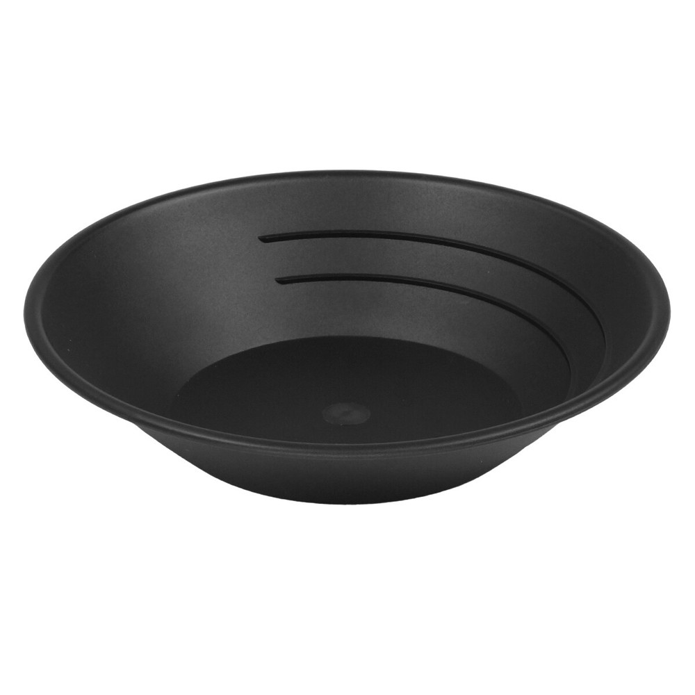 Black Plastic Gold Pan 10"- Gold Panning Tool for Prospecting & Mining