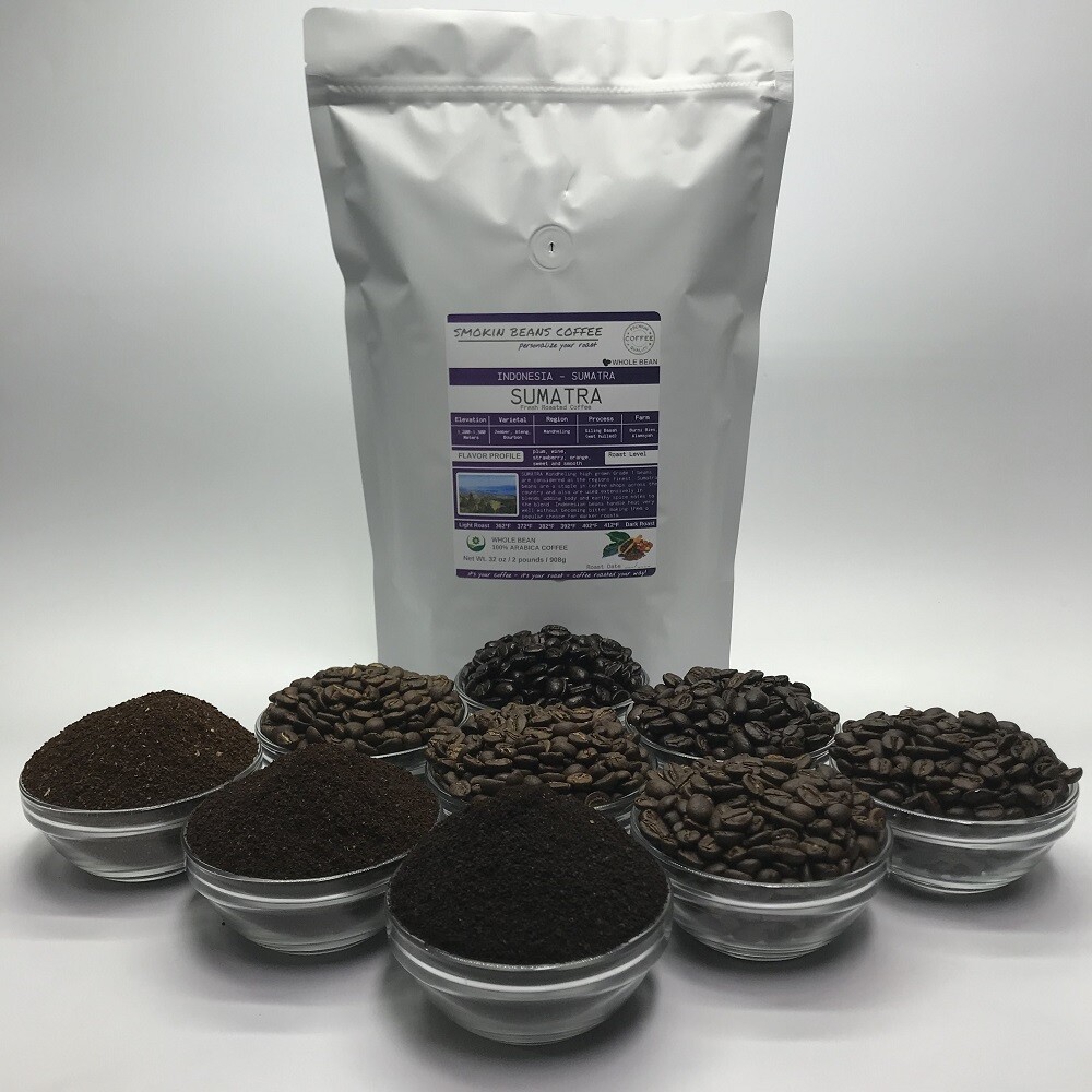 8oz/5lb - Sumantra – Indonesia – Premium Fresh Roasted To Order Coffee