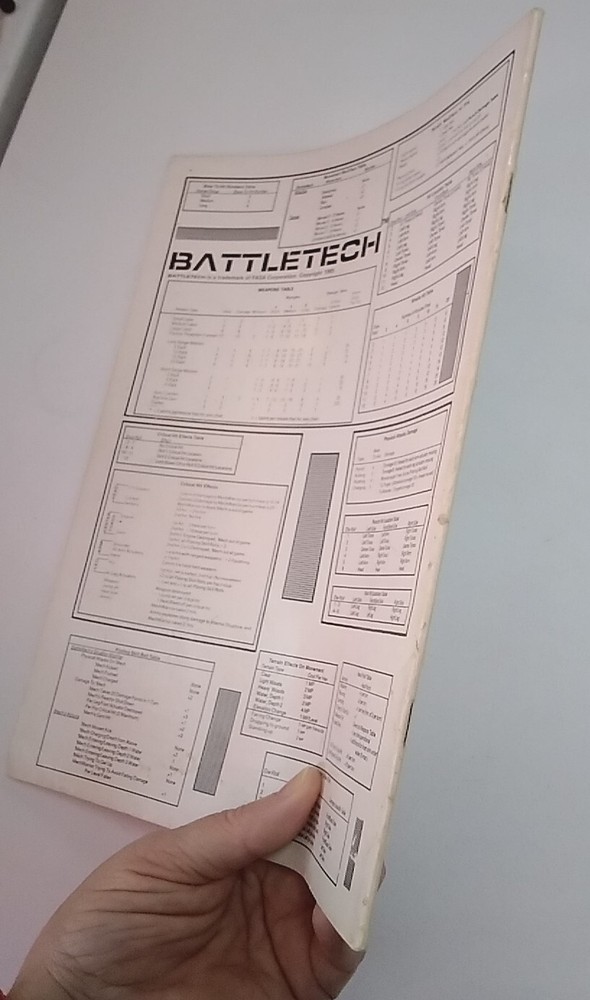 Battletech: A Game of Armored Combat, Basic Guidebook. 1985. VG