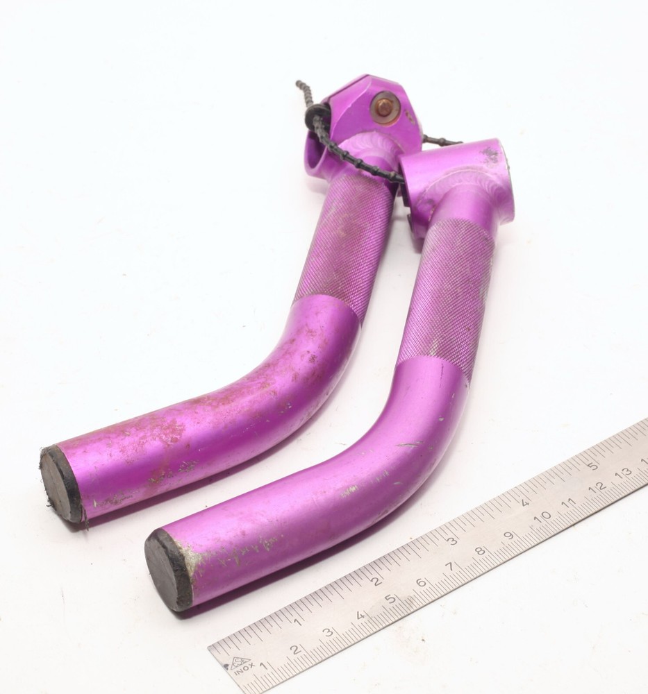 Control Tech Control Stix II Lite 8" MTB Bar Ends 1990s Purple Anodized