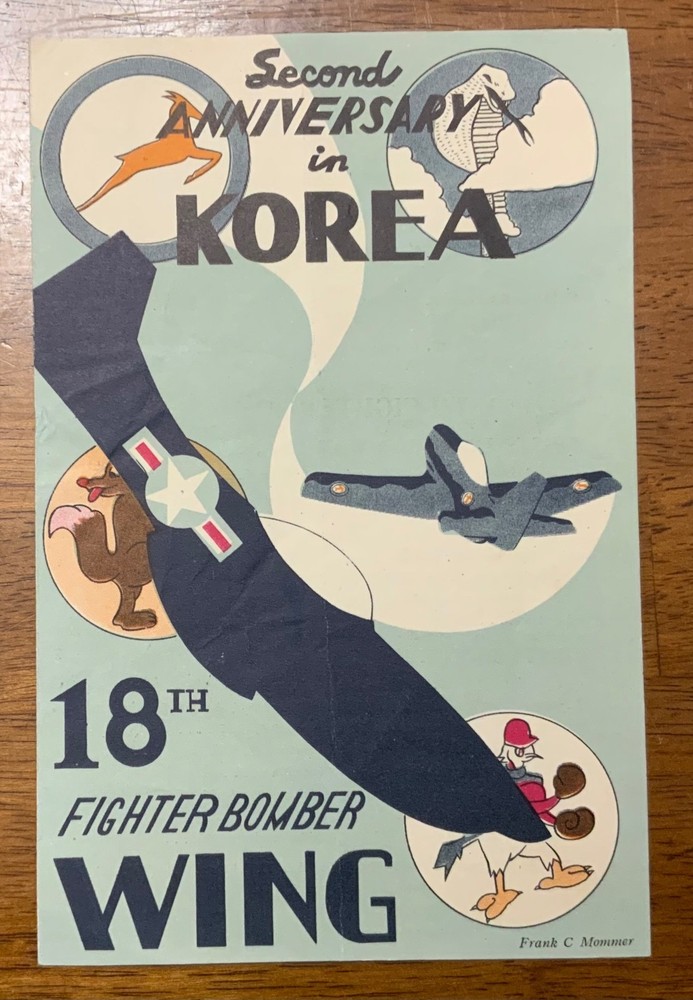 Korean War Air Force 18th Fighter Bomber Wing 5th Air Force Anniversary Program