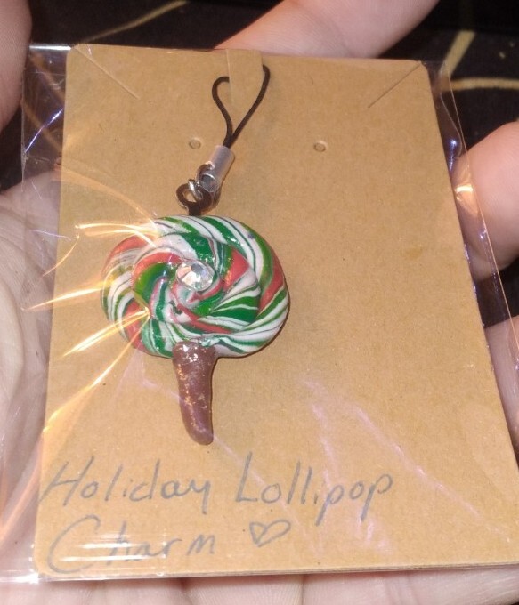 Holiday Lollipop Charm
