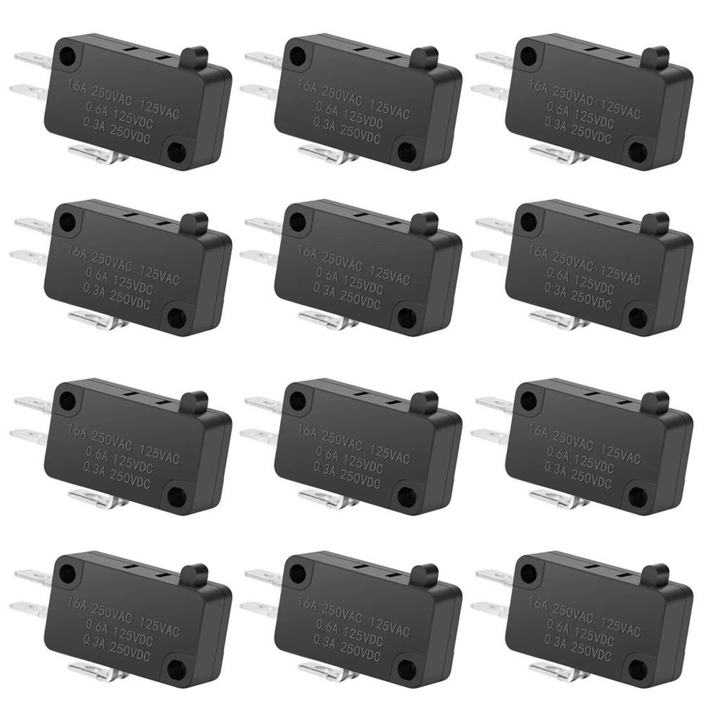125V/250V 16A SPDT Snap Action Button Micro Limit Switch for Microwave Oven D...
