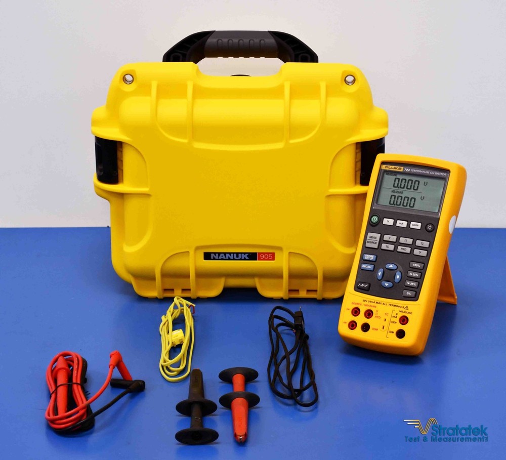 Fluke 724 Process and Temperature Calibrator NIST Calibrated with Data