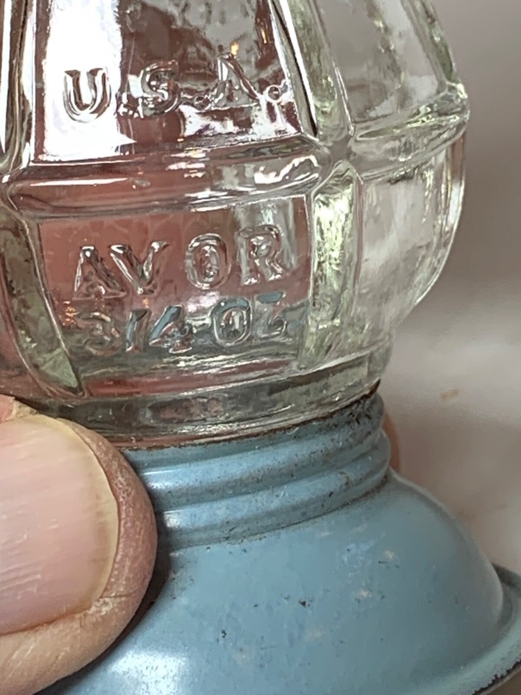Vintage Victory Glass Lantern shape Candy Holder