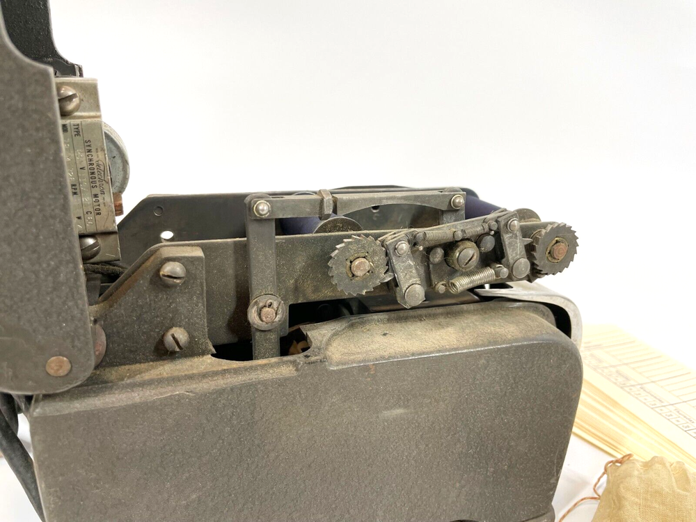 Vintage 1950s SIMPLEX Time Clock Model HACF 110V 4A