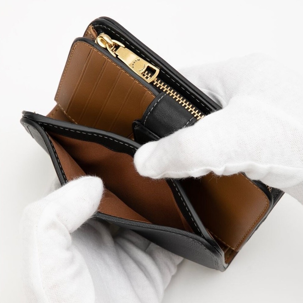 COACH Tabby Medium Wallet Leather Black CA193 outlet New F/S