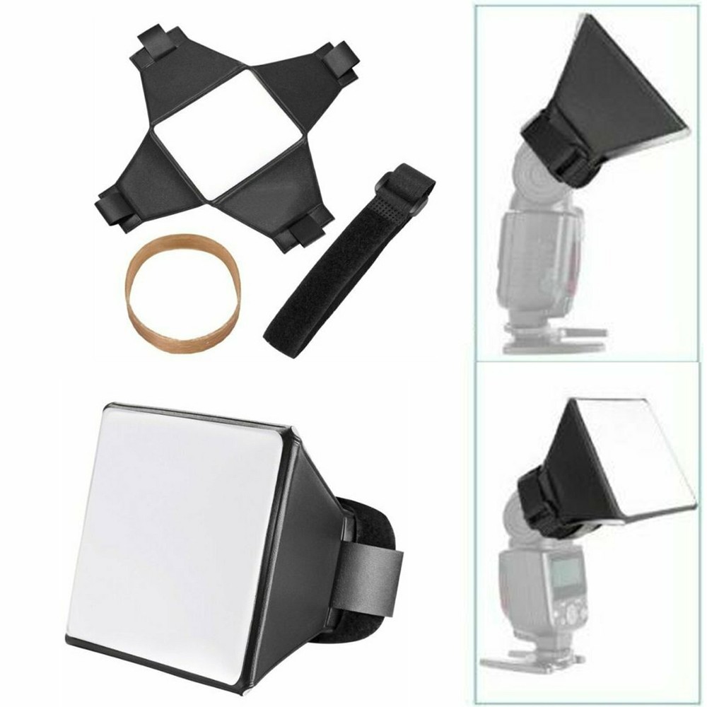 Mini Photography Softbox Flash Diffuser Box Kit For Canon EOS Nikon SLR Camera