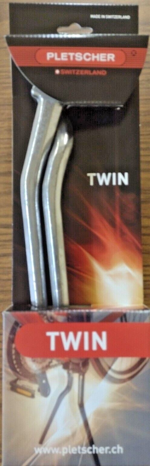 Pletscher ESGE Heavy Duty double leg kickstand Switzerland BLACK or SILVER