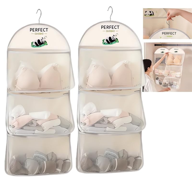 Multi Purpose Multi Layer Mesh Storage Hanging Bag,Hanging Storage with 1