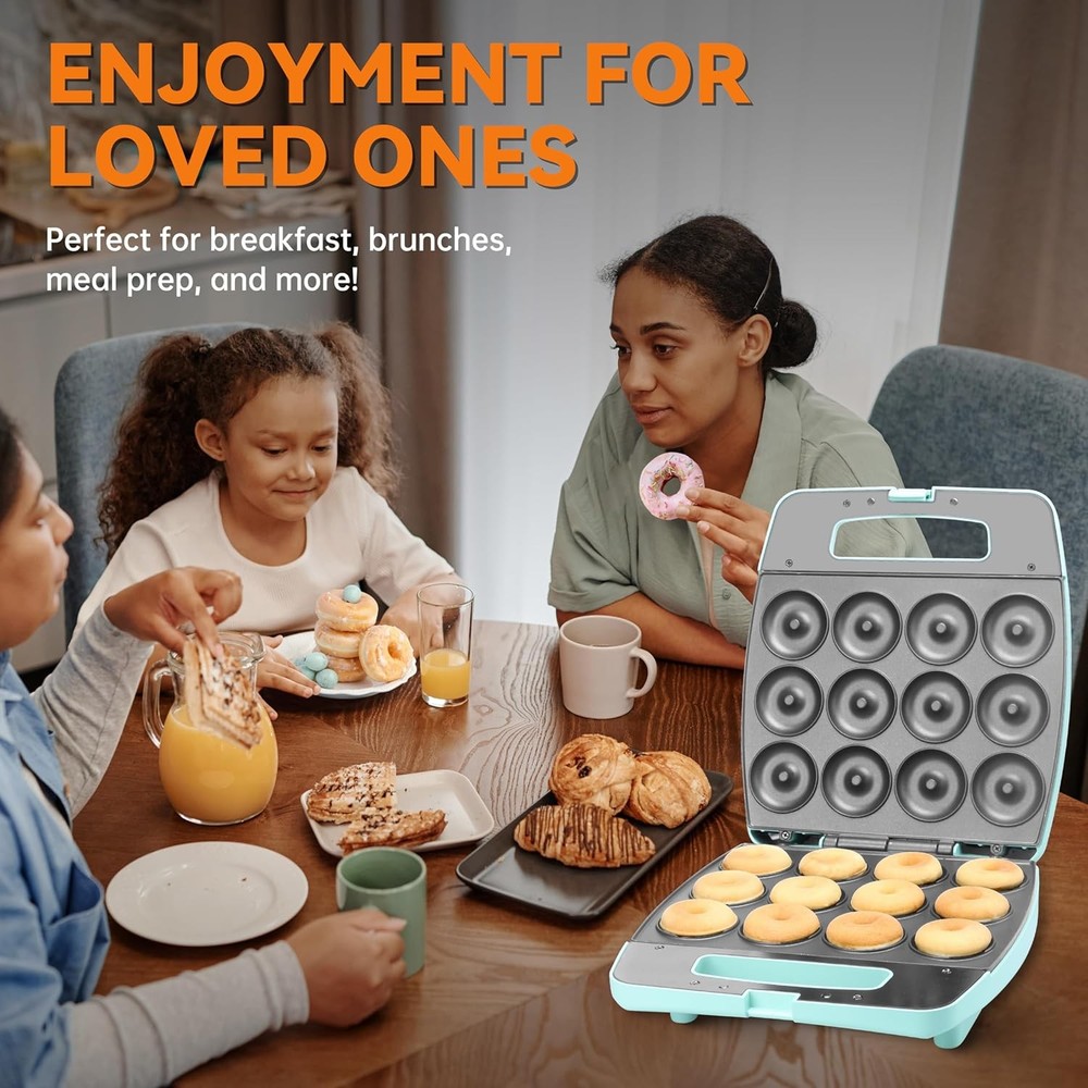 Mini Donut Maker Machine, Bake 12 Mini Doughnuts, Maquina Para Hacer Donas, P...