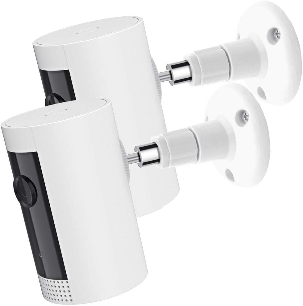 Easy Install 2-Pack Camera Wall Mounts Compatible with R-ing & More - White