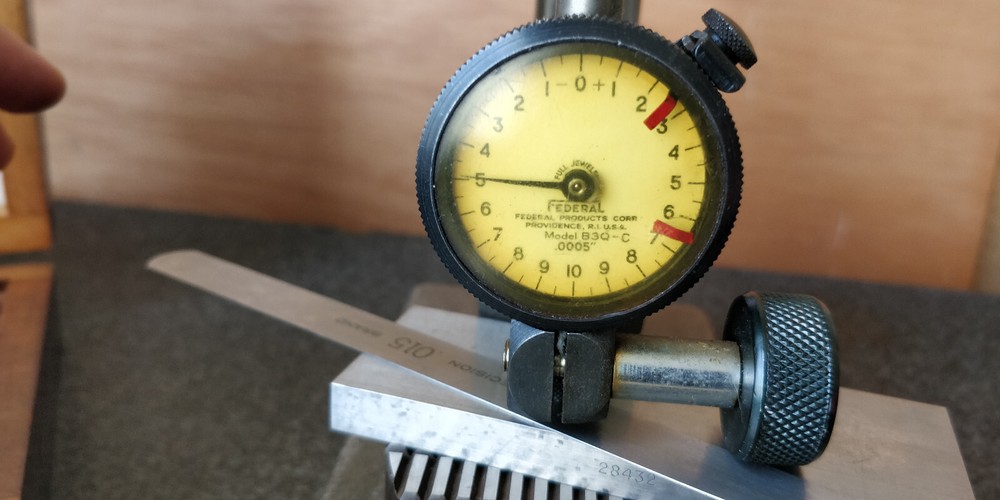 TESTED Dial Indicator: .0005"- FEDERAL USA B3Q-C