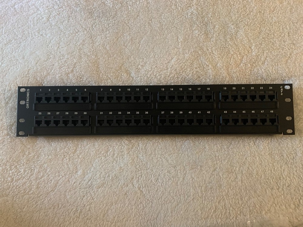 Ortronics OR-SP6U48 48 Port Patch Panel…Brand New!