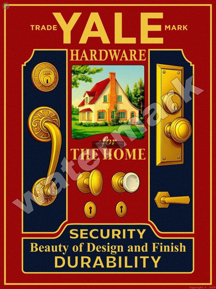 Yale Hardware Metal Sign 3 Sizes to Choose From