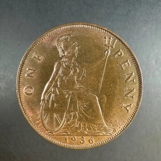 1936 UK One Penny – Bold Design