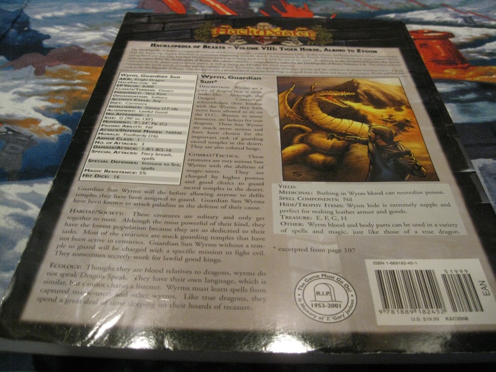 Hackmaster: The Hacklopedia of Beasts, Vol 2