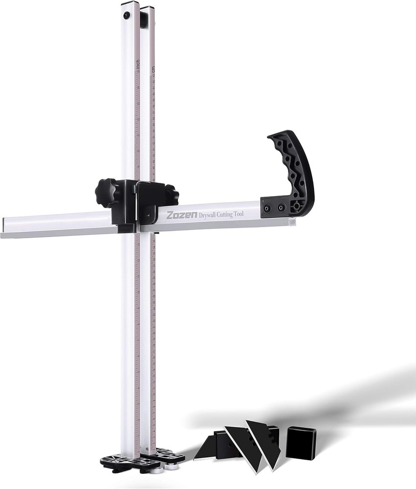 Drywall Cutting Tool, Foldable Drywall Cutter, Metric + Imperial Scale, Easy Rip