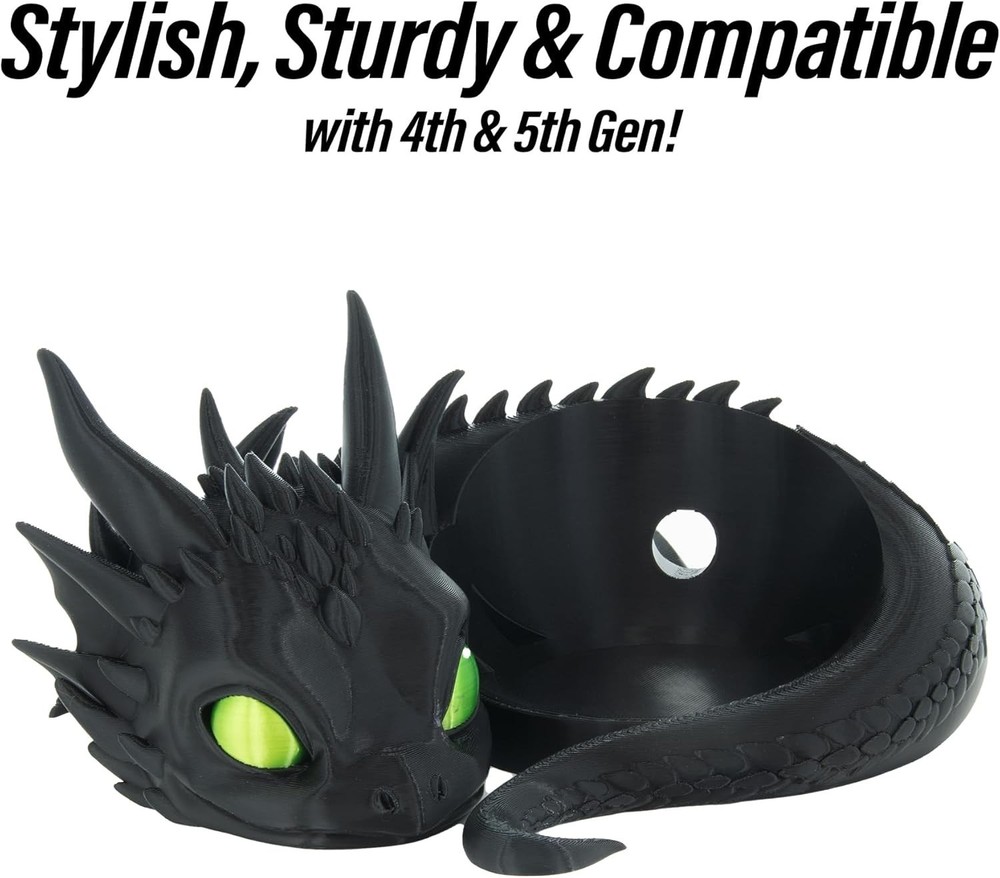 Dragon Stand for Echo Dot 4th/5th Gen, 3D Printed Smart Speaker Holder