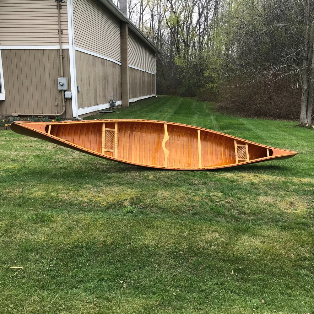 Vintage Rheaume Cedar Canoe