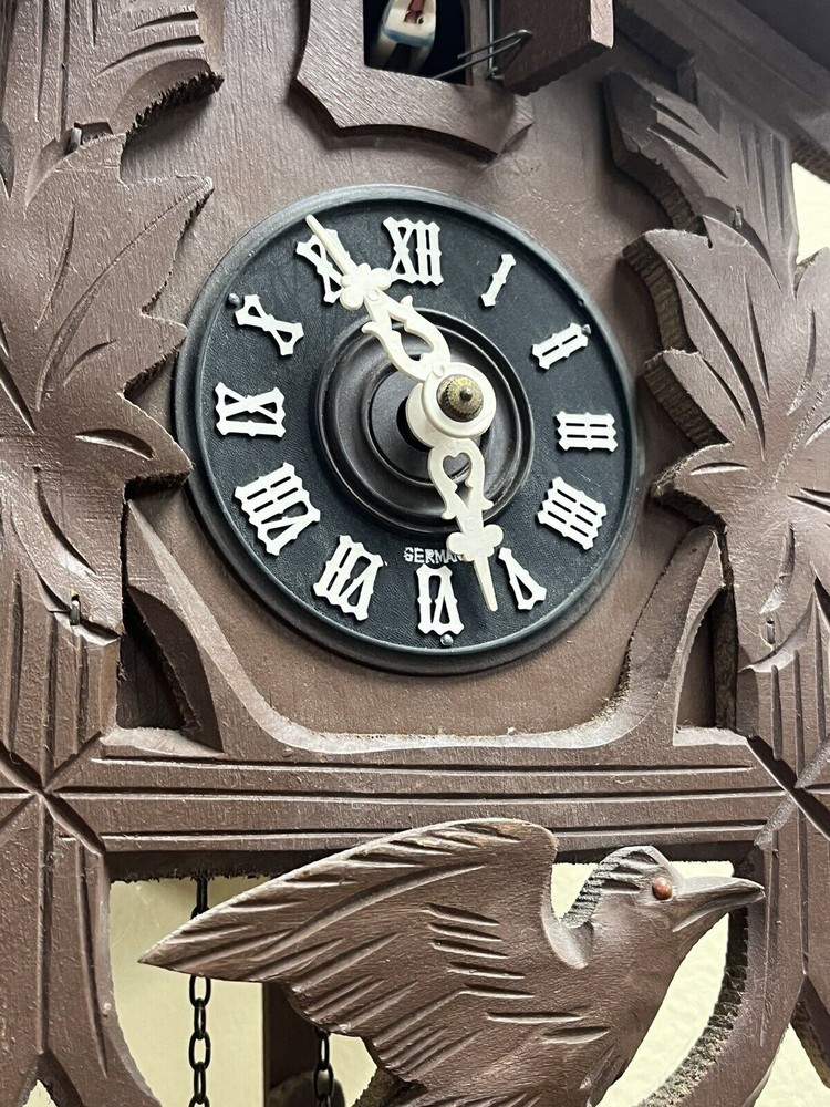 German Cuckoo Clock Mechanical Wooden Germany Wall Cuckoo Clock
