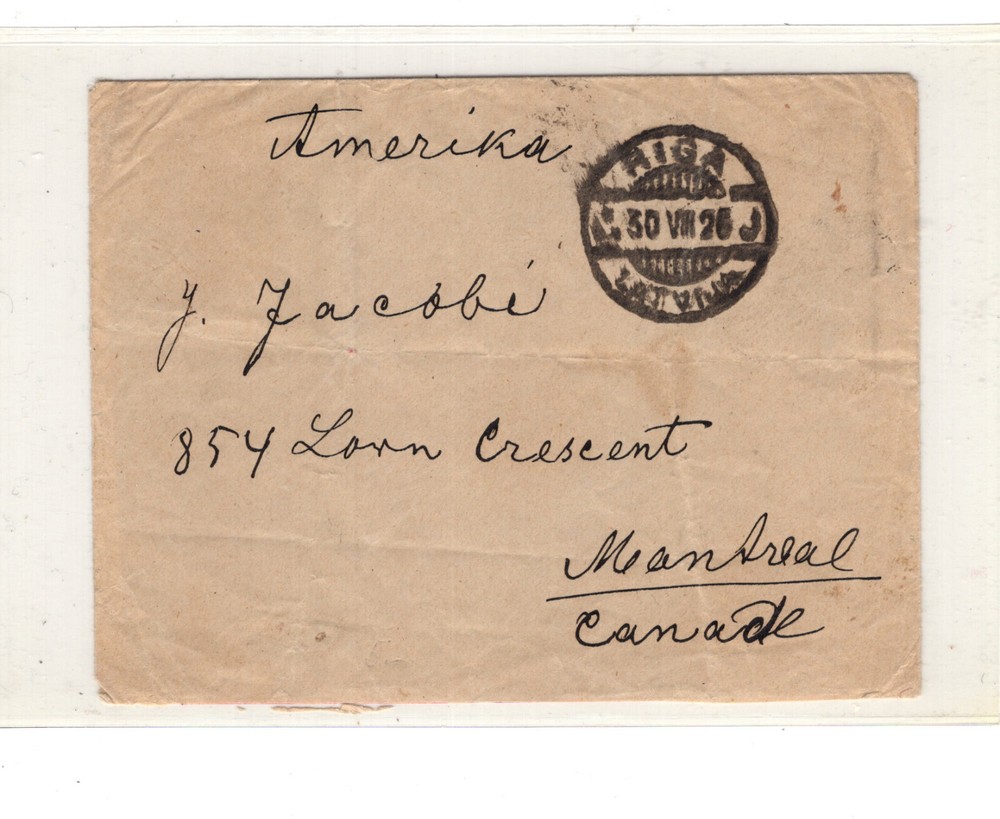 Latvia cover to Canada