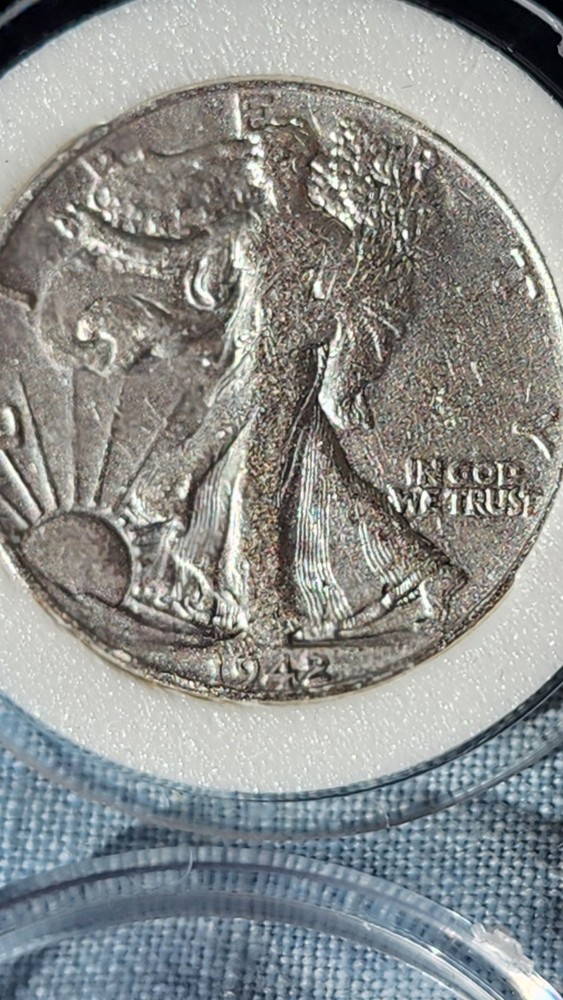 1942-P, 1943-D, 1944-S walking liberty .50 90% silver First Commorative Mint COA