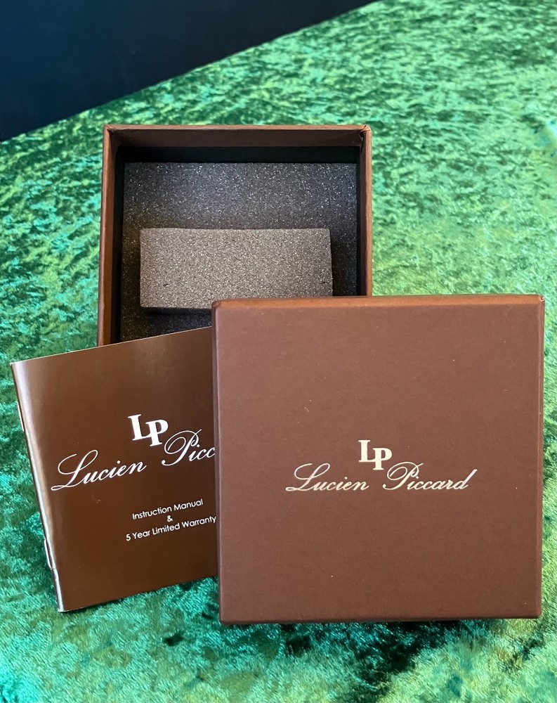 Lucian Piccard  Watch Box & Booklet, Brown Empty Box