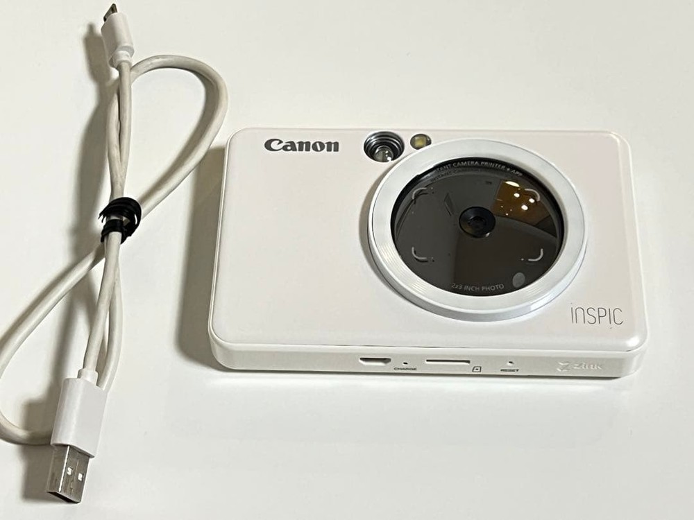 Canon Camera Inspic Zv-123 Pearl White