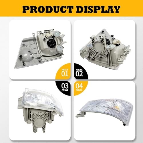 Driver Side Headlight Assembly w/Corner Lamp Compatible with NPR NPR-HD Left