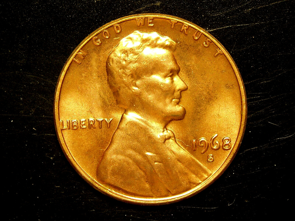 1968-S  UNC LINCOLN MEMORIAL CENT #2