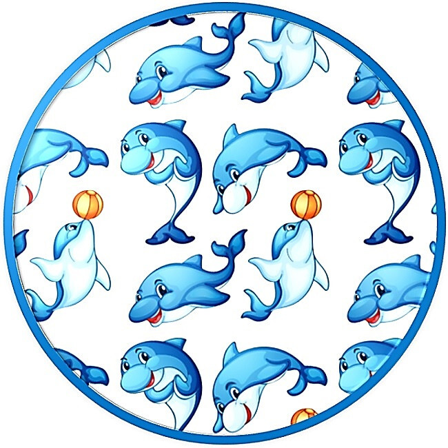 30 Custom Dolphin Art Personalized Address Labels