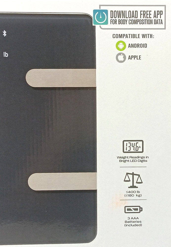 Taylor Body Composition Bluetooth Smart Scale 400 Lb Capacity - New