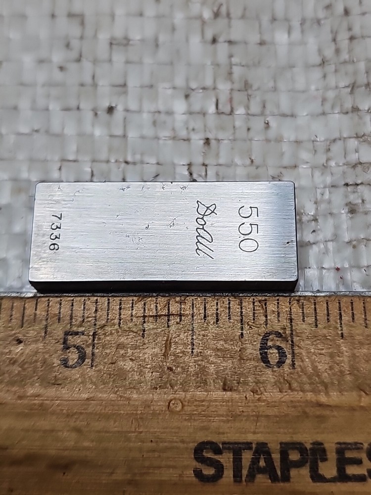 DoALL .550" RECTANGULAR GAGE BLOCK NO. 7336