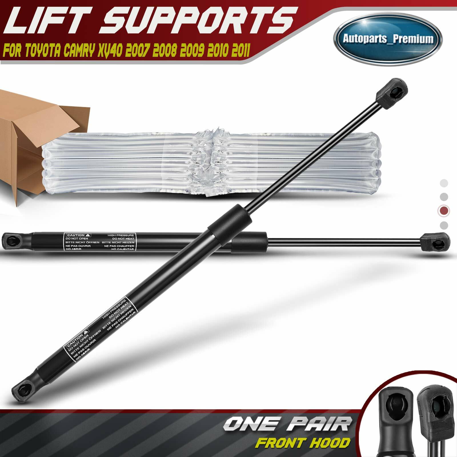2x Front Hood Lift Supports Shocks Struts for Toyota Camry 2007-2011 Sedan 4Door