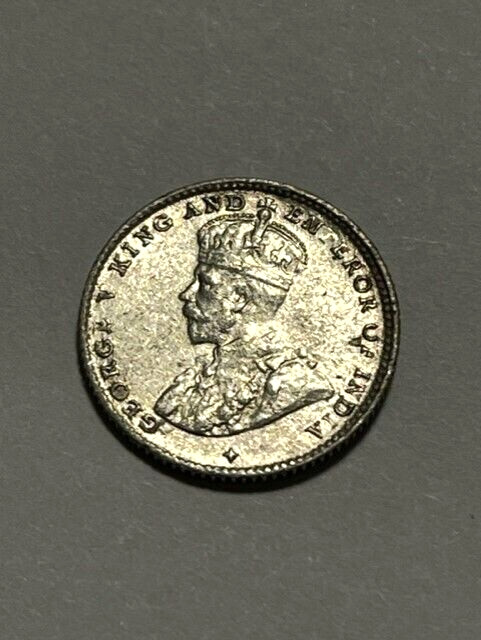 1918 Straits Settlements 5 Cents Silver XF #20793