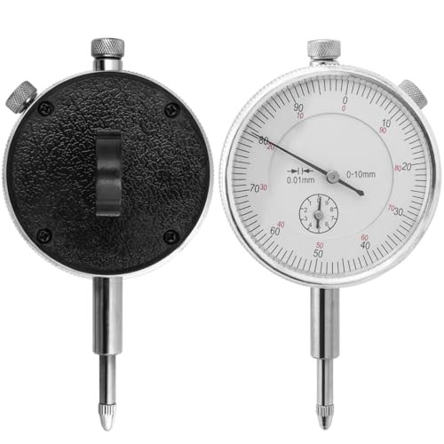 Mechanical Dial Indicator Gauge 0-10mm, High-Precision 0.01mm Resolution,