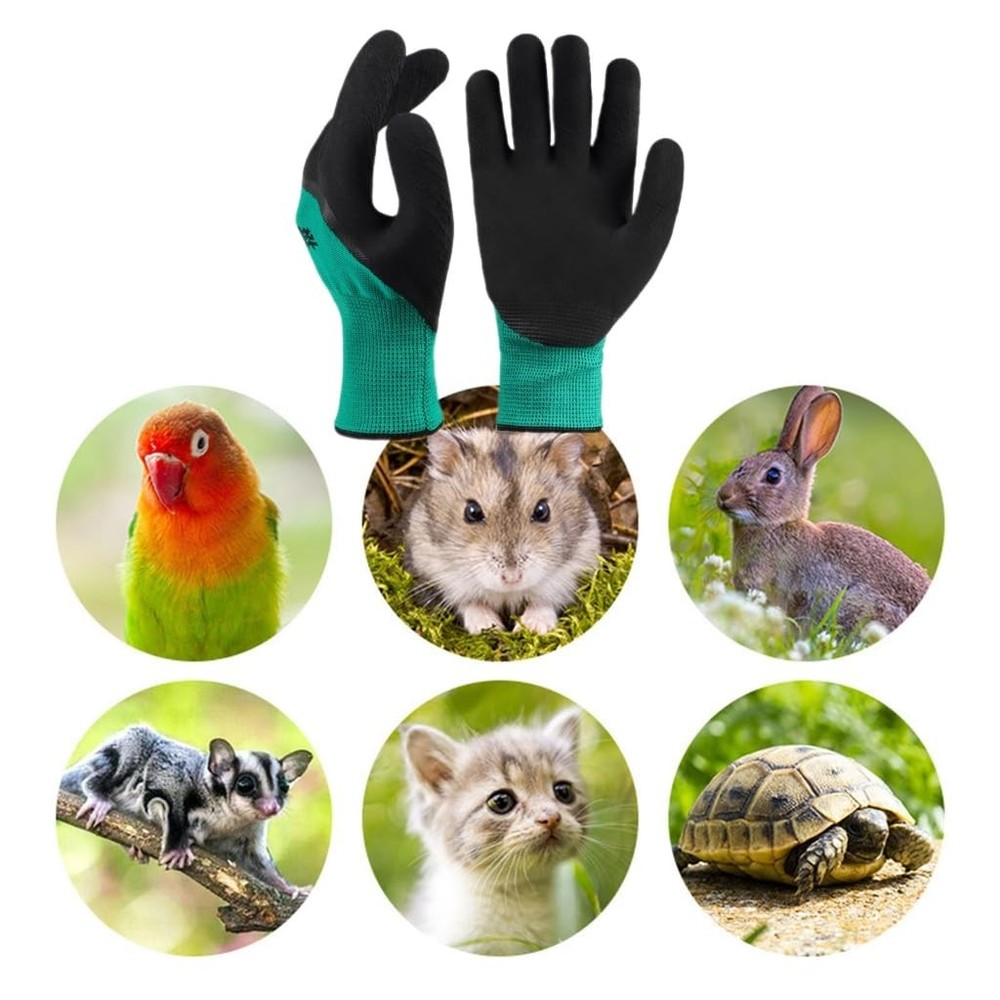 Bird Training Anti-Bite Gloves, Parrot Chewing Working Security Protective Gl...