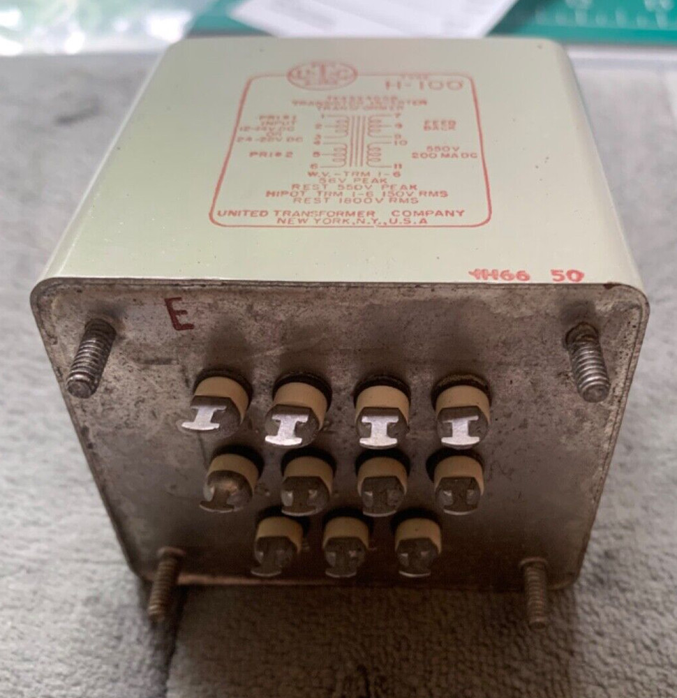 UTC H-100 Transistor Transformer NEW TESTED