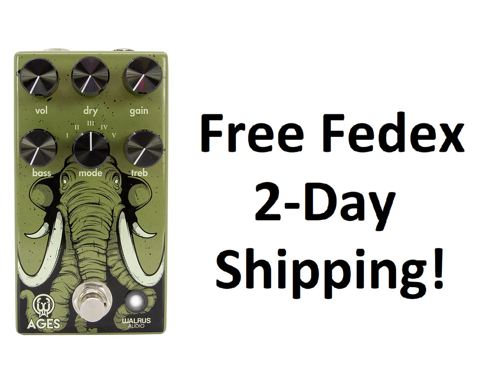 New Walrus Audio Ages Five-State Overdrive Guitar Effects Pedal