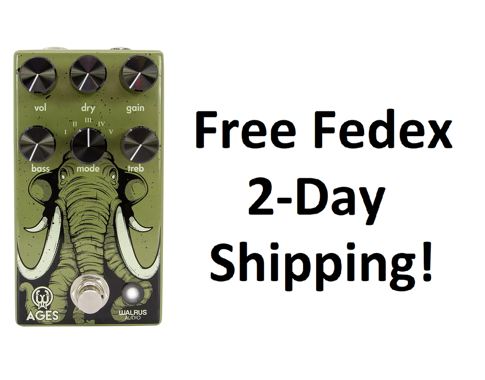 New Walrus Audio Ages Five-State Overdrive Guitar Effects Pedal