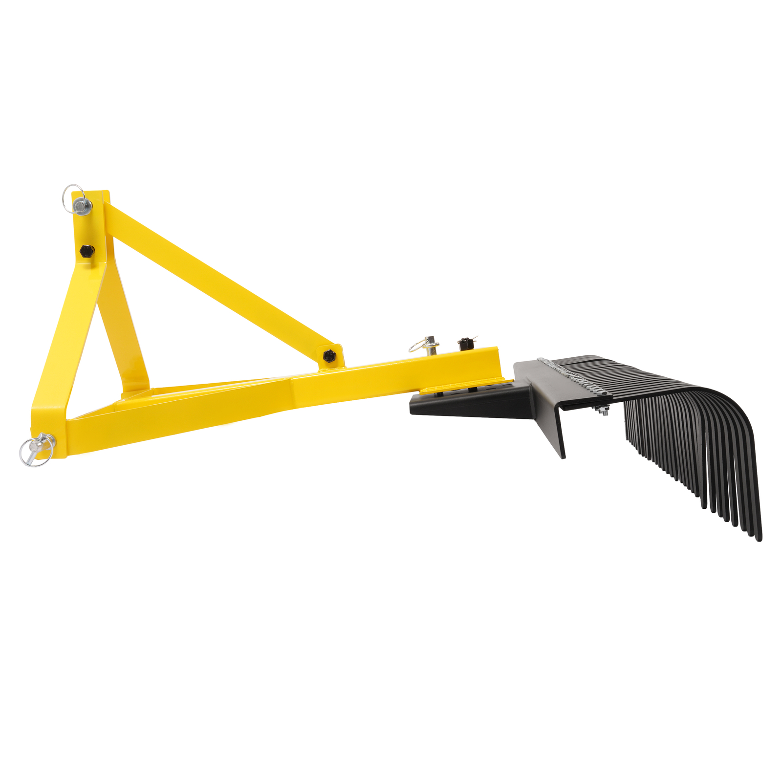 3-Point Landscape Rock Rake Garden Tool 5 FT 360° Rotation For Tractors Hookup