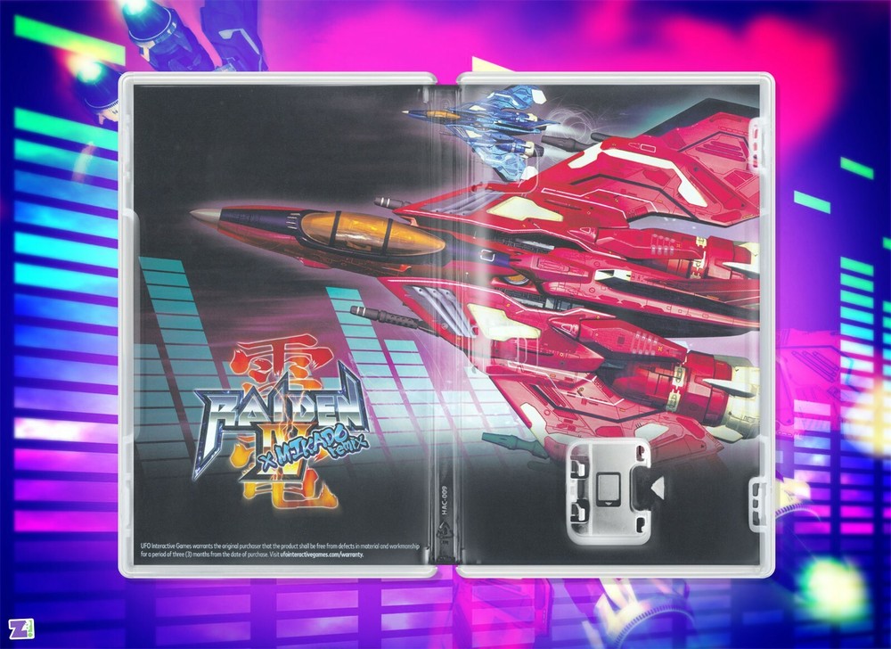 Raiden IV x Mikado Remix Cover Art Replacement Insert & Case for Nintendo Switch