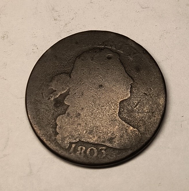 Large cent  1803 Penny Draped Bust