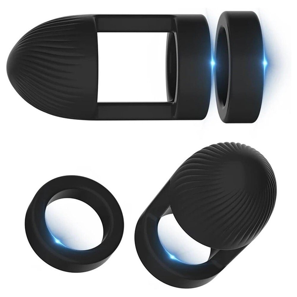 Silicone Penis Ring & Ball Stretcher- Delay Ejaculation & Boost Pleasure for Men