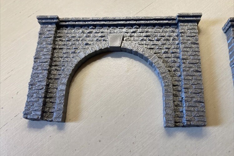 N Scale Tunnel Portal X2 Pair Model Train Diorama