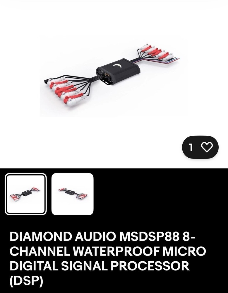DIAMOND AUDIO MSDSP88 DSP WATERPROOF 8-CH IP7 MICRO DIGITAL SIGNAL PROCESSOR NEW