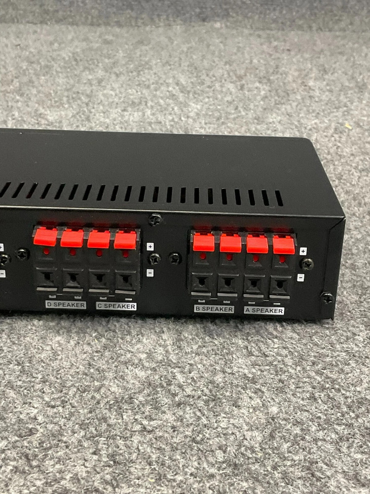 Pyle Speaker Selector PSS4 Compact 4-Channel High Power Room Splitter - Black